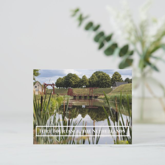 Fort Bourtange, Groningen, Niederlande Postkarte (Stehend Vorderseite)