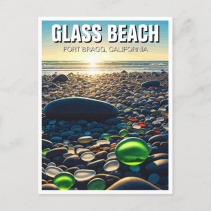 Fort Bragg Glass Beach California Postkarte