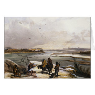 Fort Clark sur le Missouri, février 1834, plat 1