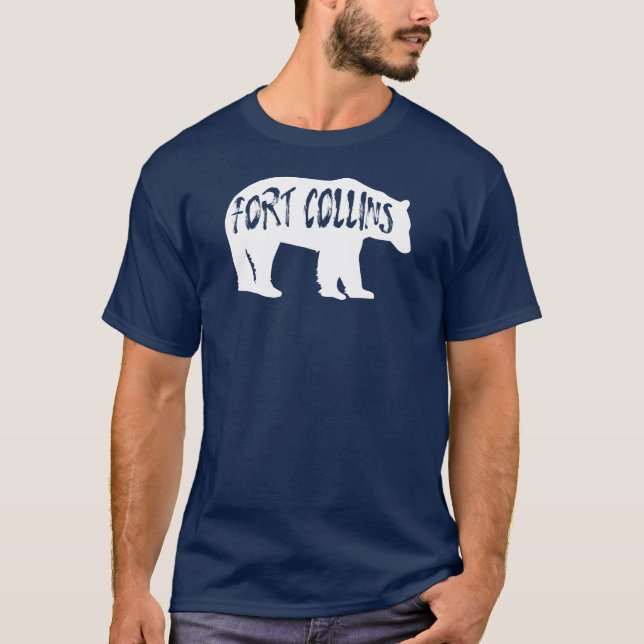 Fort Collins Colorado Bear T-Shirt (Vorderseite)