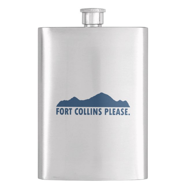 Fort Collins Colorado Flachmann (Vorderseite)