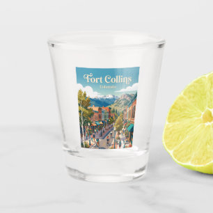 Fort Collins Colorado Schnapsglas