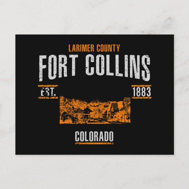 Fort Collins Postkarte (Vorderseite)
