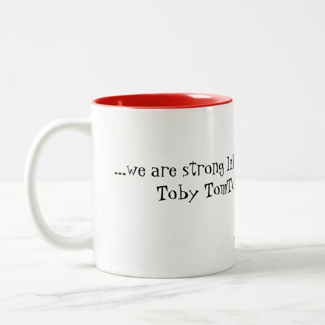 Fort comme une tasse de café en céramique de chêne (Gauche)