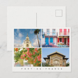 Fort-de-France Martinique Reise-Foto-Collage Postkarte