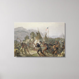 Fort der Mackenzie am 28. August 1833 überziehen Leinwanddruck