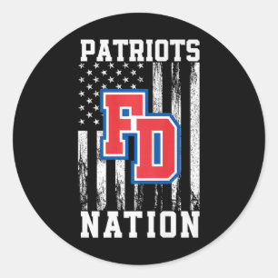 Fort Dorchester Patriots Logo Nation Hs Runder Aufkleber