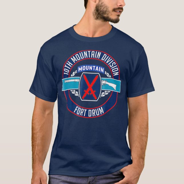 Fort Drum 10th Mountain Division Infantry T-Shirt (Vorderseite)