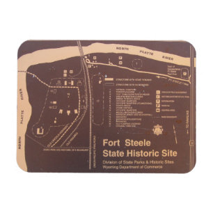 Fort Fred Steele Staat Historische Stätte, Wyoming Magnet