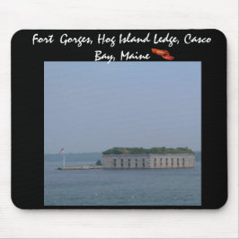 Fort Gorges, Hog Island Ledge, Casco Bay, Maine Mousepad