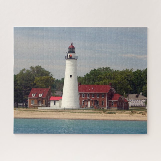 Fort Gratiot Leuchtturm aus Wasser (Horizontal)