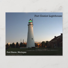 Fort Gratiot Lighthouse Abendkarte Postkarte