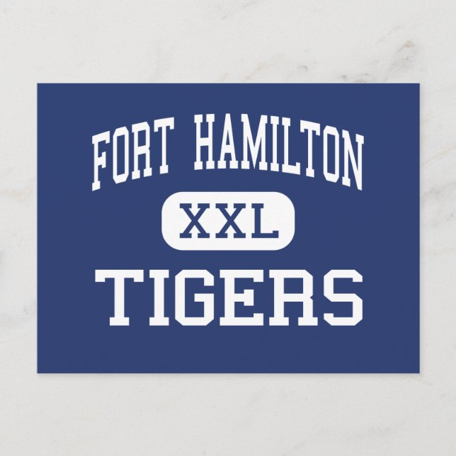 Fort Hamilton - Tigers - High - Brooklyn New York Postkarte (Vorderseite)