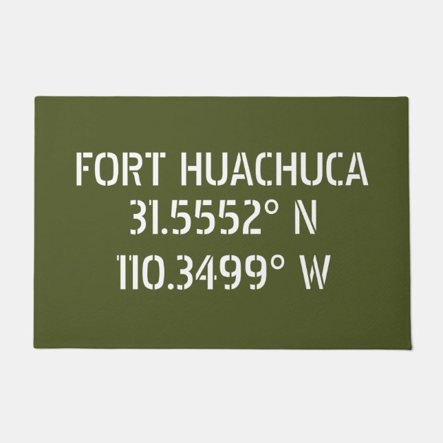 Fort Huachuca Latitude Longitude Fußmatte (Vorderseite)
