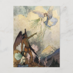 Fort, ihr eisigen Geister, fliegt Postkarte
