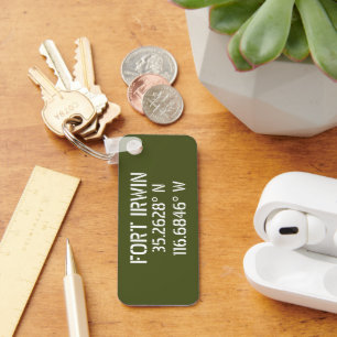 Fort Irwin Latitude Longitude Schlüsselanhänger