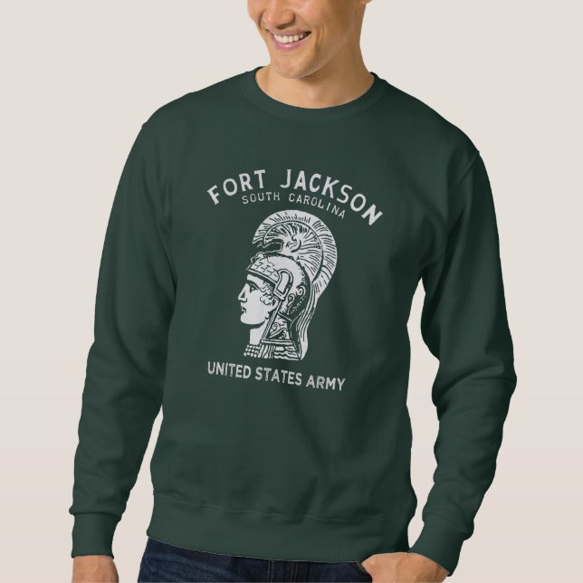Fort Jackson Vintage White Sweatshirt (Vorderseite)