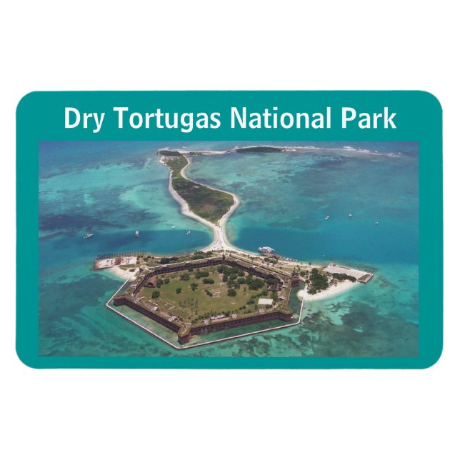 Fort Jefferson Dry Tortugas Nationalpark Magnet (Horizontal)