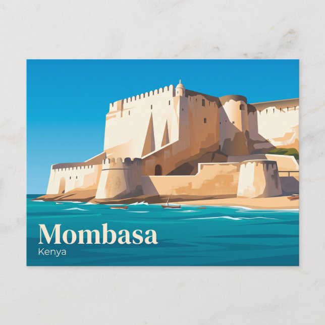 Fort Jesus Kenia Postkarte (Vorderseite)
