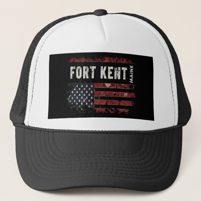 Fort Kent Maine Truckerkappe (Vorderseite)