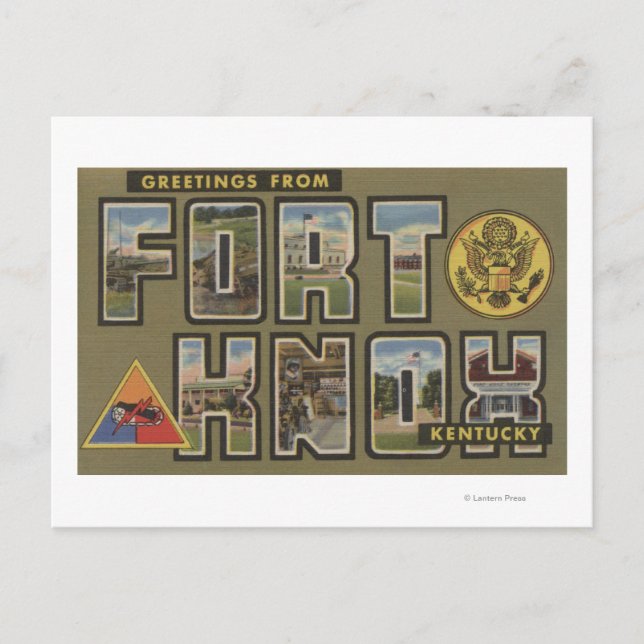 Fort Knox, Kentucky - Große Briefszenen Postkarte (Vorderseite)