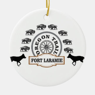 Fort Laramie Gold Keramik Ornament