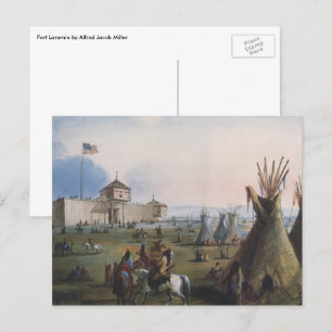 Fort Laramie, Sublette Fort, Fort William, Miller' Postkarte