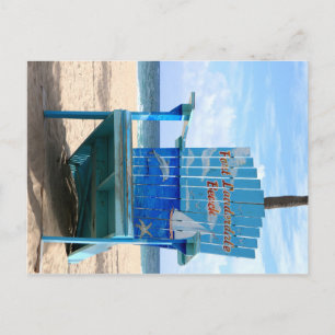 Fort Lauderdale Beach Chair Postkarte