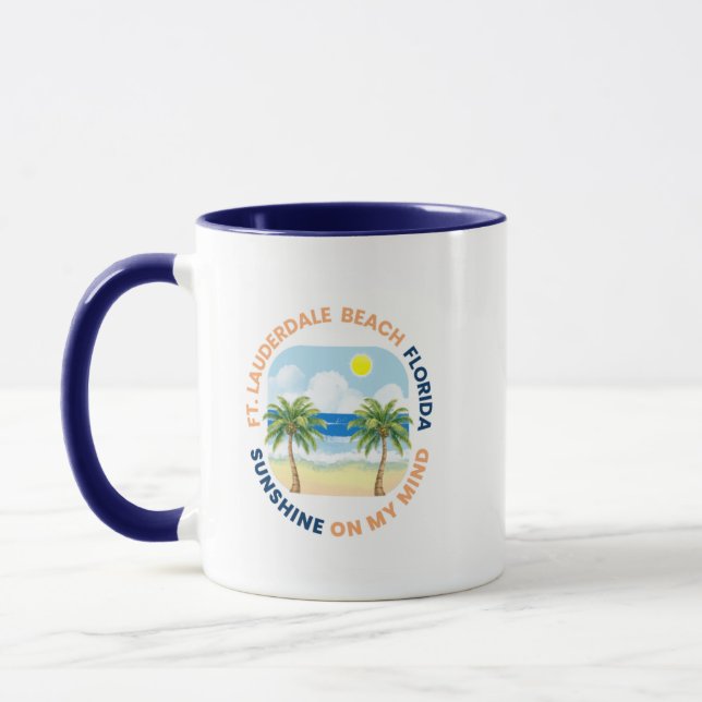 Fort Lauderdale Beach Florida Kaffeetasse (Links)