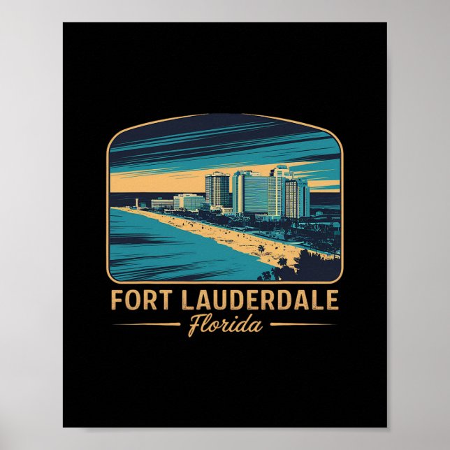 Fort Lauderdale Beach Florida  Poster (Vorne)
