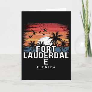 Fort Lauderdale Beach Florida Surfen Surfer  Karte