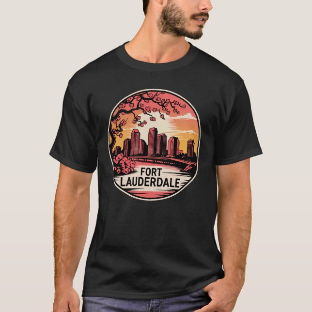 Fort Lauderdale City Florida USA T-Shirt (Vorderseite)