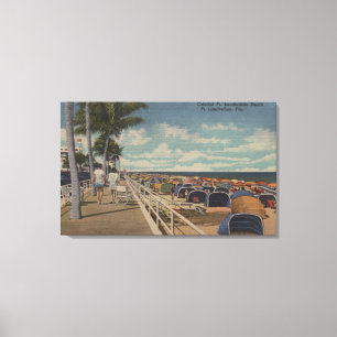 Fort Lauderdale, Florida - Ansicht von ft. L. Leinwanddruck