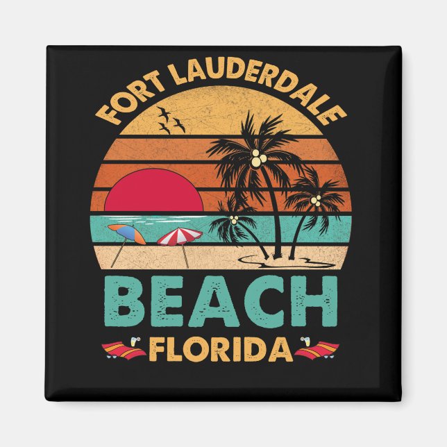 Fort Lauderdale Florida Beach FL Novelty Magnet (Vorne)
