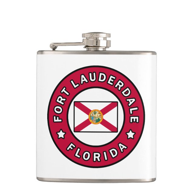 Fort Lauderdale Florida Flachmann (Vorderseite)