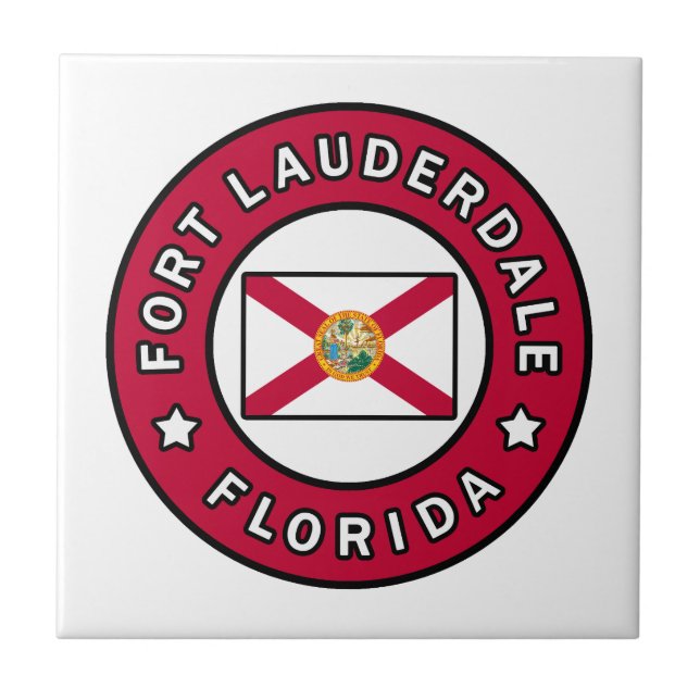 Fort Lauderdale Florida Fliese (Vorderseite)