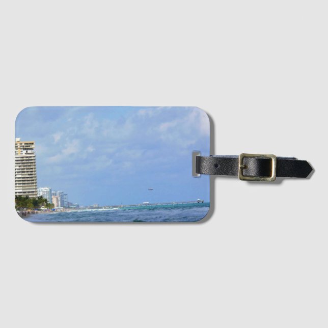 Fort Lauderdale, Florida Gepäckanhänger (Vorderseite (Horizontal))