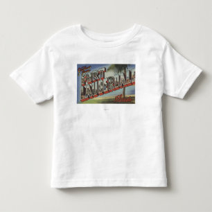 Fort Lauderdale, Florida - große Buchstabe-Szenen Kleinkind T-shirt