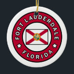 Fort Lauderdale Florida Keramik Ornament<br><div class="desc">Fort Lauderdale Florida</div>