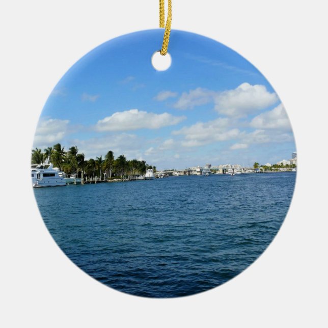 Fort Lauderdale, Florida Keramik Ornament (Vorne)