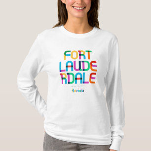Fort Lauderdale Florida Mitte Jahrhundert, Pop Art T-Shirt