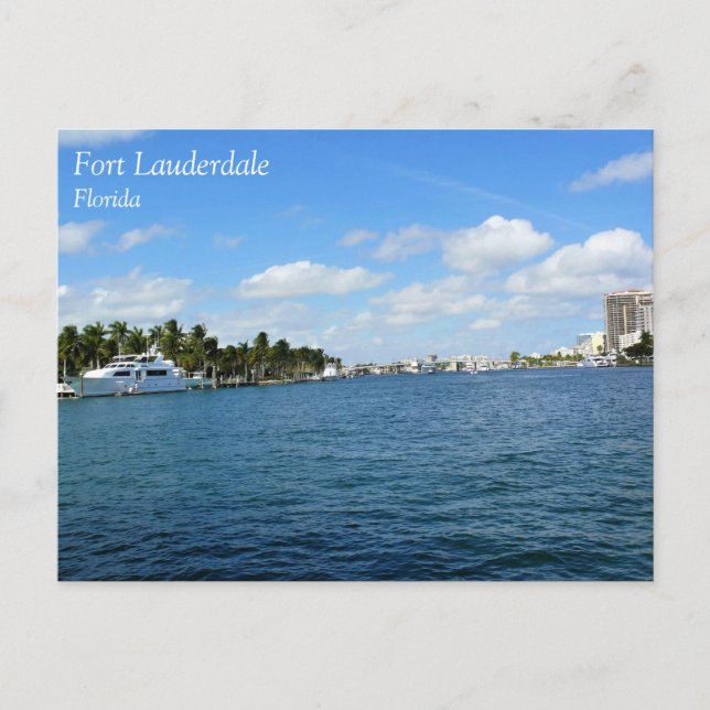 Fort Lauderdale, Florida Postkarte (Vorderseite)