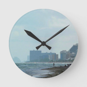 Fort Lauderdale, Florida Runde Wanduhr
