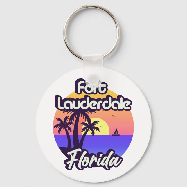 Fort Lauderdale Florida Schlüsselanhänger (Vorderseite)