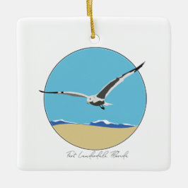 Fort Lauderdale Florida Sea Gull über Strand Keramikornament