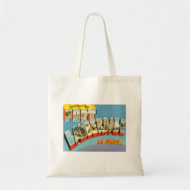 Fort Lauderdale Florida Sunshine Staat Tote Bag Tragetasche (Vorne)