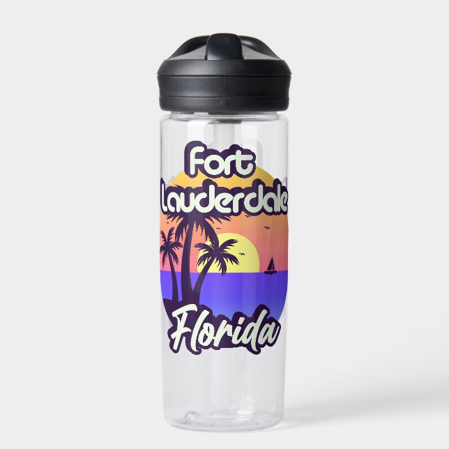 Fort Lauderdale Florida Trinkflasche (Vorderseite)