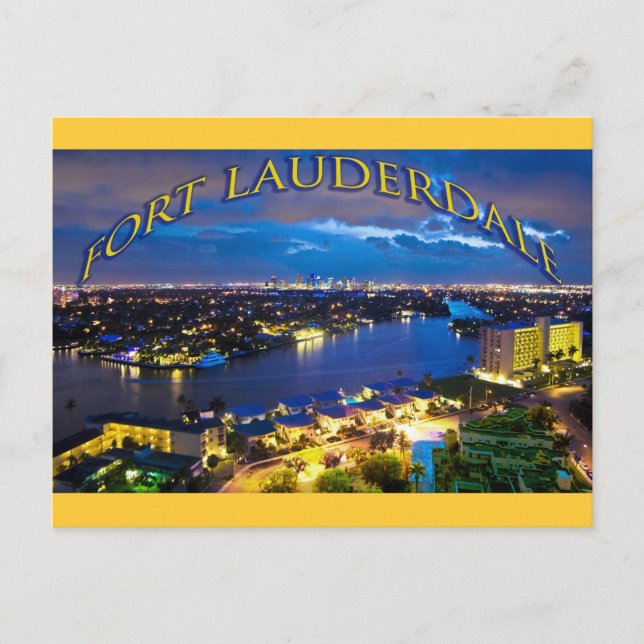 Fort Lauderdale, Florida, USA Postkarte (Vorderseite)