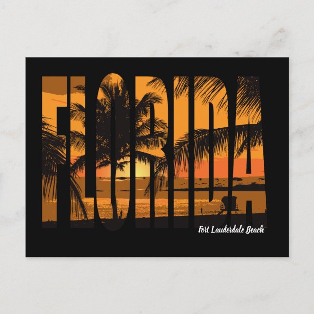 Fort Lauderdale Strand Postkarte (Vorderseite)