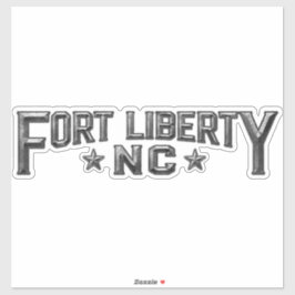 Fort Liberty NC 14" Wide Custom-Cut Vinyl Sticker